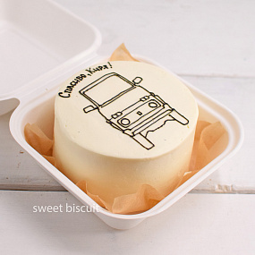 Бенто-торт с рисунком машины