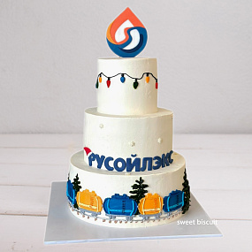 Корпоративный торт новогодний